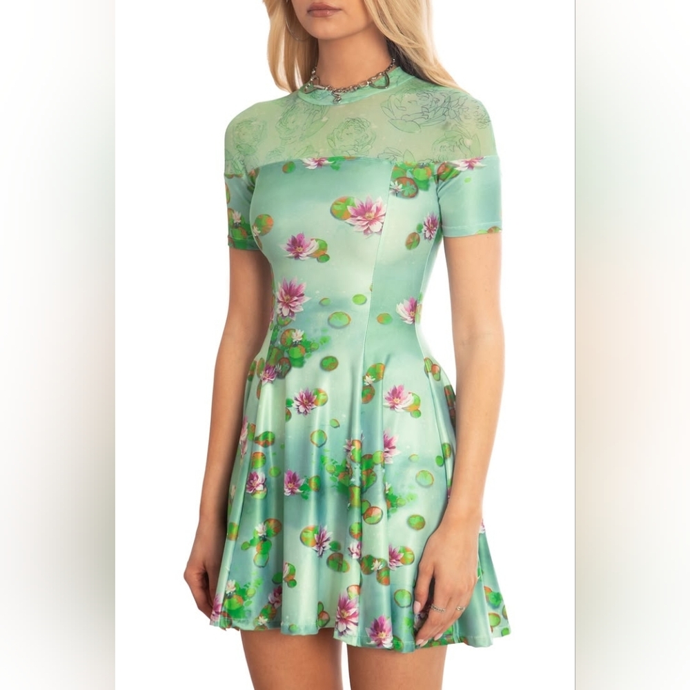 Blackmilk x Arcane Sanity Check Sheer Splice Evil Tee Dress